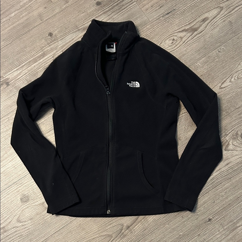 The North Face Women's Black zip up Fleece Jacket